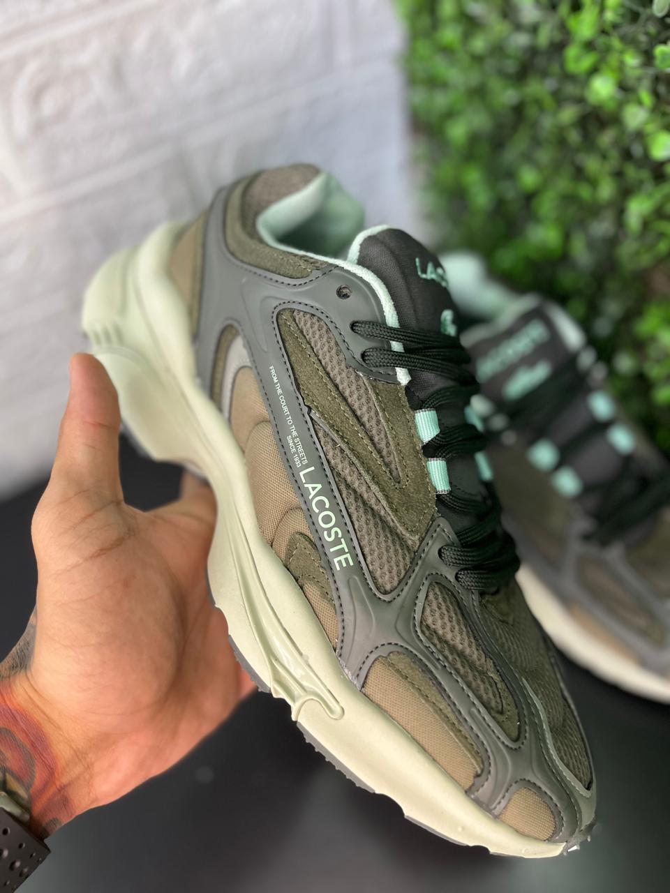 Tênis Lacoste Premium Verde Musgo