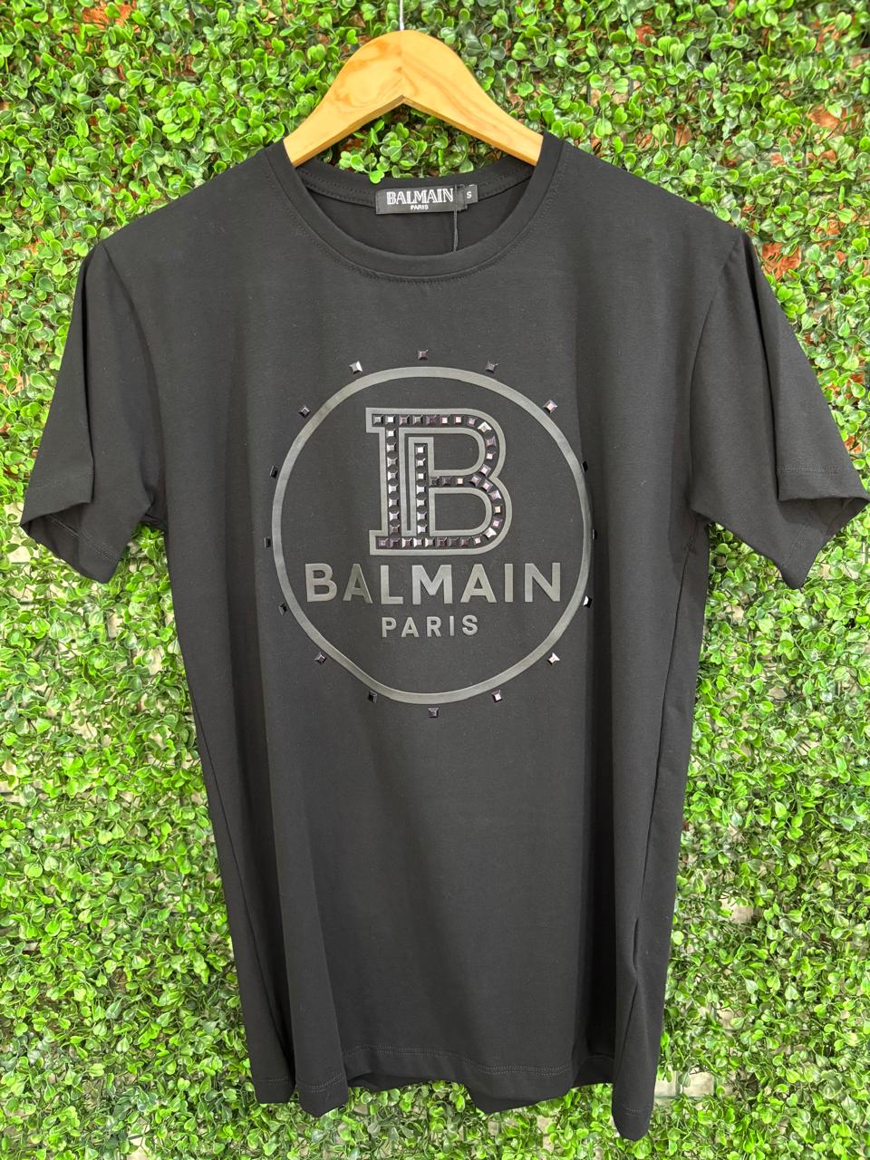 Camiseta Balmain Paris Studs Premium